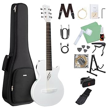 Enya Nova Go 白 Enya Nova GO Acoustic Guitar - Terry Carter Music Store